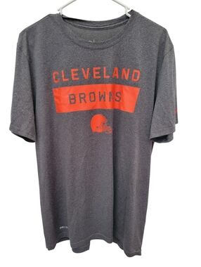 Cleveland Browns Nike Men's Gray Graphic Tee